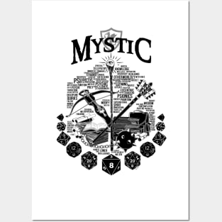 RPG Class Series: Mystic - Black Version Posters and Art